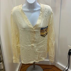 Pac sun la hearts blouse sz L nwt $35